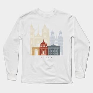 Dijon skyline poster Long Sleeve T-Shirt